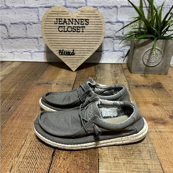 Hey Dude Men's US 9 Wally Stretch Iron Casual Shoes - Picture 4 of 10